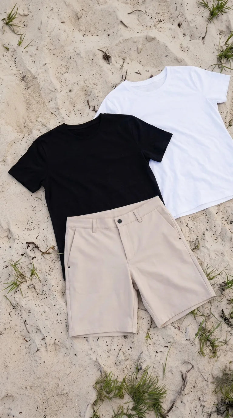Pronti per l'estate: pantaloncini e magliette per le giornate calde
